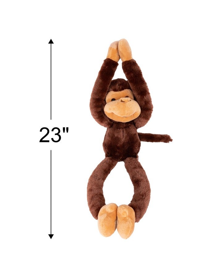 ArtCreativity Long Arm Plush Monkey, 23 Inch Hanging Monkey with Connectable Limbs, Ultra Soft and Huggable Stuffed Animal for Kids, Cute Home and Nursery Décor, Best Birthday Gift Idea - Image 3