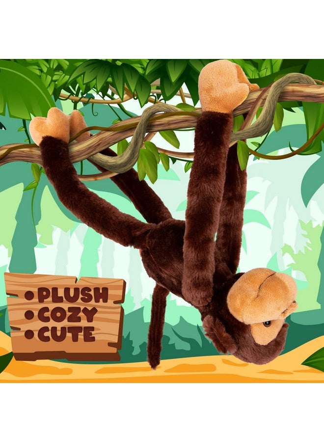 ArtCreativity Long Arm Plush Monkey, 23 Inch Hanging Monkey with Connectable Limbs, Ultra Soft and Huggable Stuffed Animal for Kids, Cute Home and Nursery Décor, Best Birthday Gift Idea - Image 4