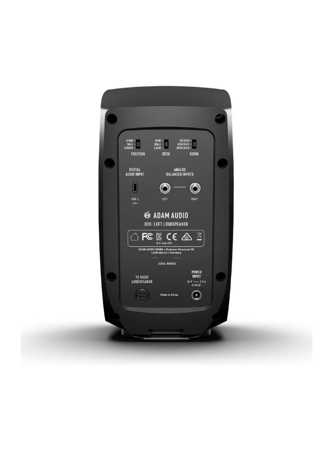 صوت آدم ADAM Audio D3V Desktop Monitors, Black (Sold in Pairs) - Image 3