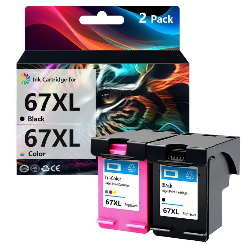 High Yield Black Ink Cartridge 6 Pack Compatible for DeskJet Printers - Image 2