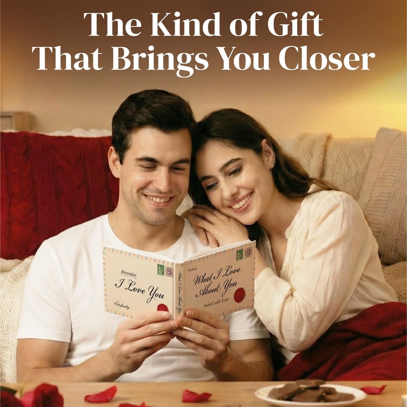 STOFINITY What I Love About You Book - Fill in The Blank Love Book for Couples, Personalized Sentimental Gifts for Boyfriend, Husband, Romantic Couple Gifts for Anniversary, Birthday, Valentine - Image 2
