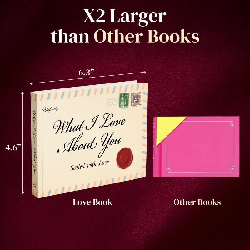 STOFINITY What I Love About You Book - Fill in The Blank Love Book for Couples, Personalized Sentimental Gifts for Boyfriend, Husband, Romantic Couple Gifts for Anniversary, Birthday, Valentine - Image 5