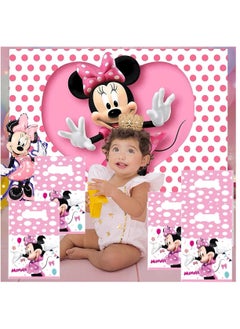 Party 20 Pieces Pack of 20 Cartoon Pink Minnie Mouse Birthday Party Supplies Cartoon Candy Bag Tote Bag Kids Gift Bag Adult Birthday Party Decorations  - Image 4