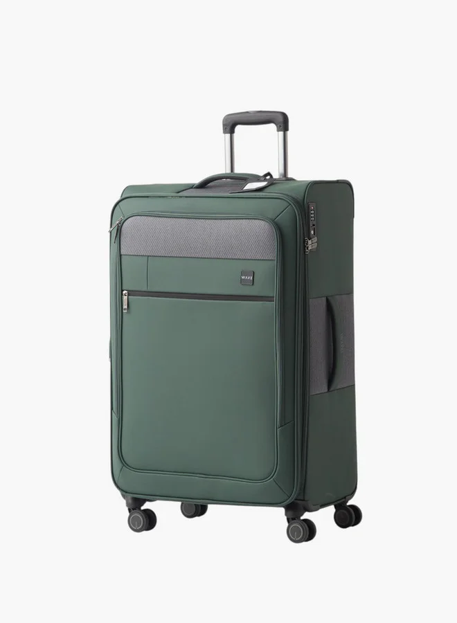Wave Colourblock Softcase Cabin Trolley Bag with Retractable Handle