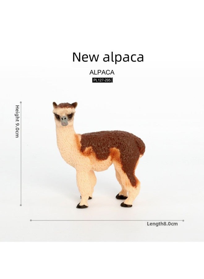 Realistic Animal Models Farm Zoo Sheep Alpaca Wild Solid Animal Models Children's Toys-Color:127-542 Goat  - Image 4