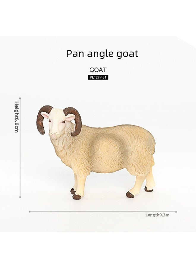 Realistic Animal Models Farm Zoo Sheep Alpaca Wild Solid Animal Models Children's Toys-Color:127-542 Goat  - Image 3