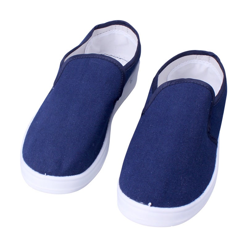 Rui Heng Anti-Static PVC Canvas Shoes SPU Sole Low Top Elastic Closure Cleanroom Work Safety Footwear - Image 5