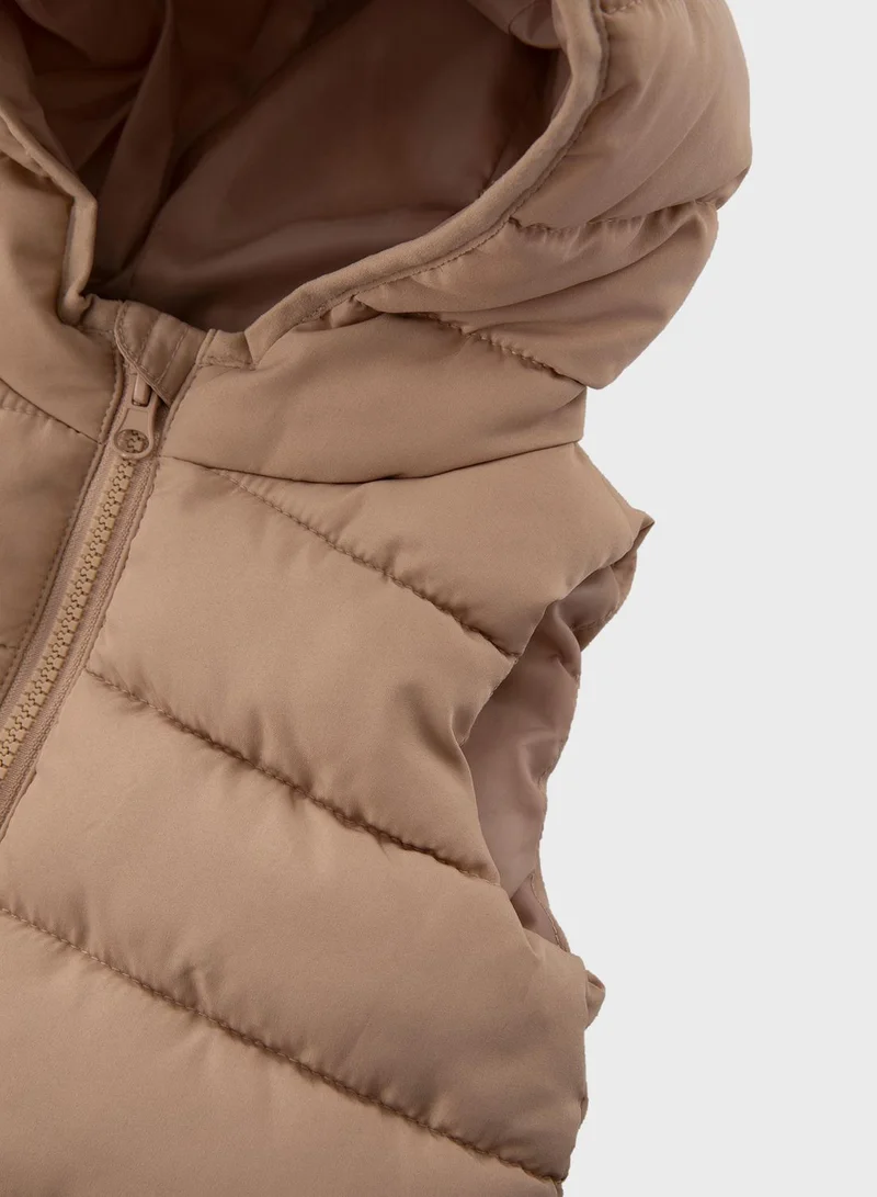 DeFacto Kids Essential Hooded Puffer Jacket
