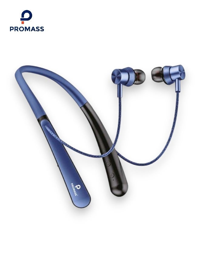 Promass Lightweight Open-Ear Bluetooth Sports Earphones with Microphone, Wireless Earbuds, Water and Sweat Resistant for Running, Cycling, Driving and Workouts, Compatible with All Mobile Phones such as iPhone, Galaxy, Huawei and Others - Image 1