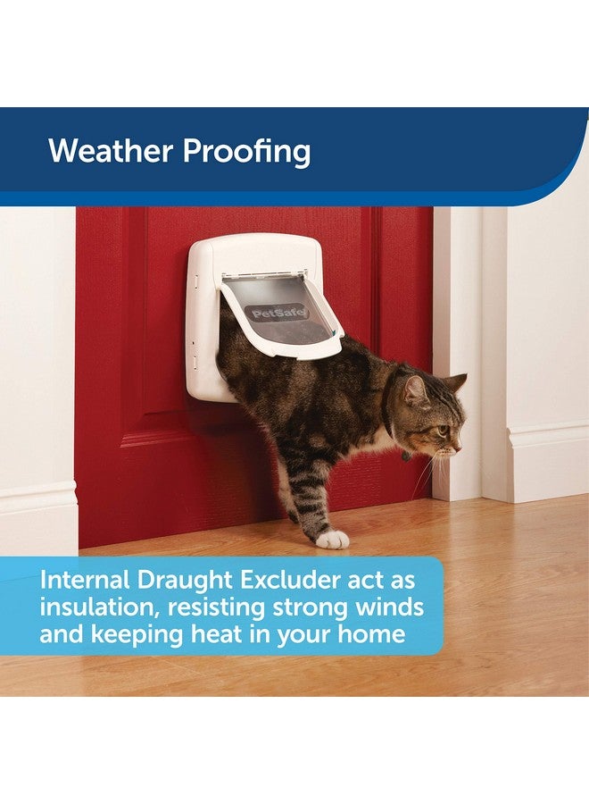 PetSafe, Deluxe Magnetic Cat Flap, Selective Entry, 4 Way Locking, White - Image 5