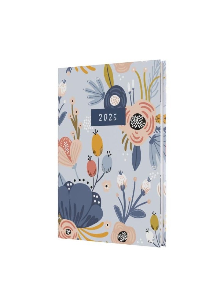 Collins Collins Enchanted 2025 Planner - A5 Week to View Diary - Light Blue - (EN53.57-25) - Hardback Weekly Diary with Floral Design  - Image 1