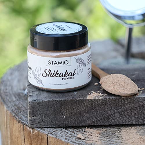 STAMIO Hair Care 5 Products Combo 500 gm - Amla Reetha Shikakai Bhringraj Hibiscus Powder for Pack, Wash, Mask, Shampoo, Dandruff, Cleanser | Natural Seedless Powders Kit | In Jar 50gm X 10 - Image 5