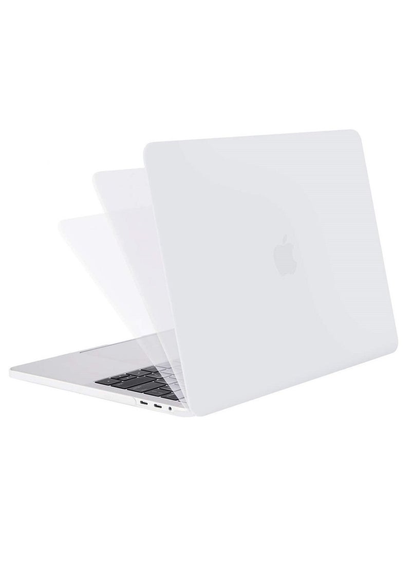 Protective Hard Shell Case Cover Compatible For MacBook New Pro 16" with Touch Bar Touch ID Model A2141 Release in 2019 White - Image 4