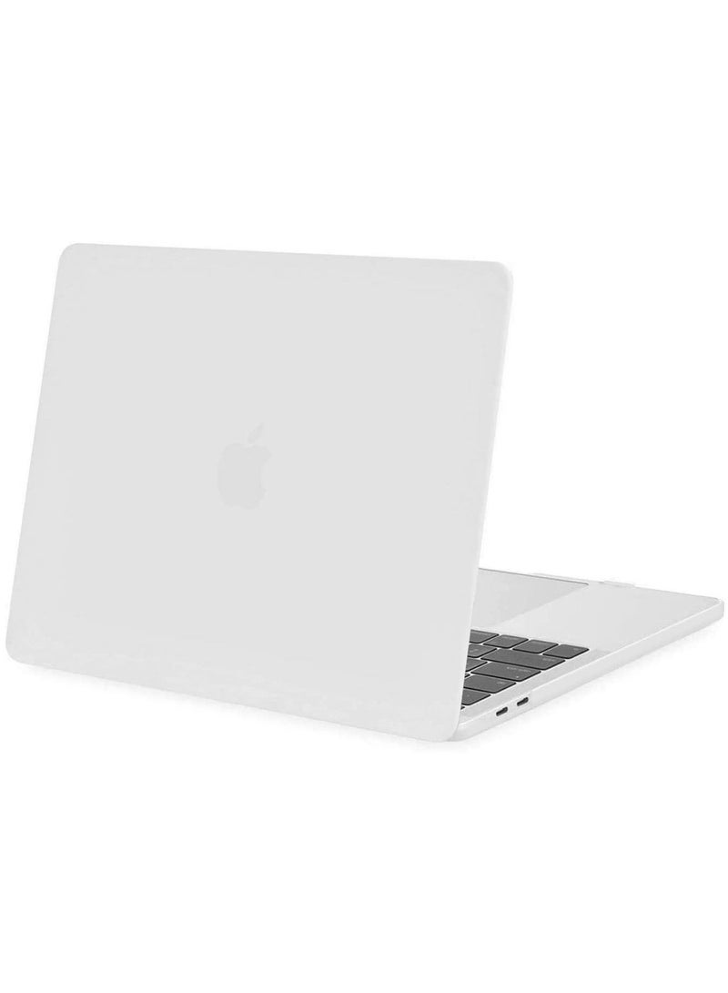Protective Hard Shell Case Cover Compatible For MacBook New Pro 16" with Touch Bar Touch ID Model A2141 Release in 2019 White - Image 1