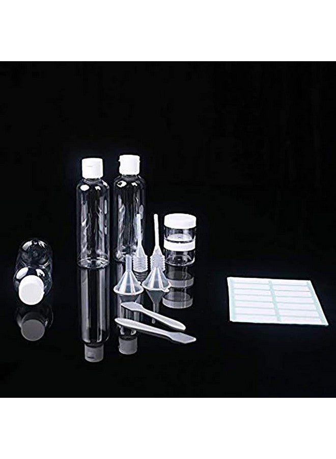 DIY Crafts Design # No 1, Pack of 32 Pcs, 32Pcs Travel Bottles Set Clear Plastic Travel Bottles Toiletries Liquid Containers Refillable Travel Conta(Design # No 1, Pack of 32 Pcs) - Image 2