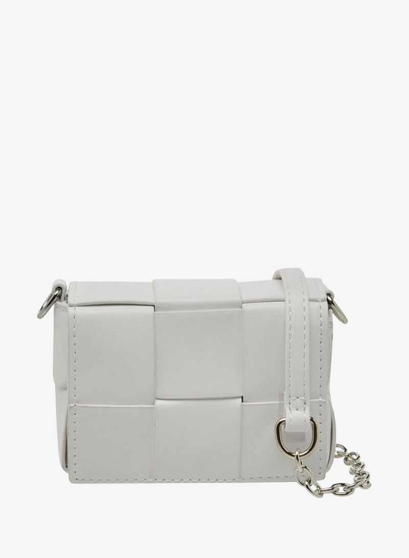Flora Bella By Shoexpress Weave Textured Crossbody Bag With Chain Strap Ramadan Collections - Image 1