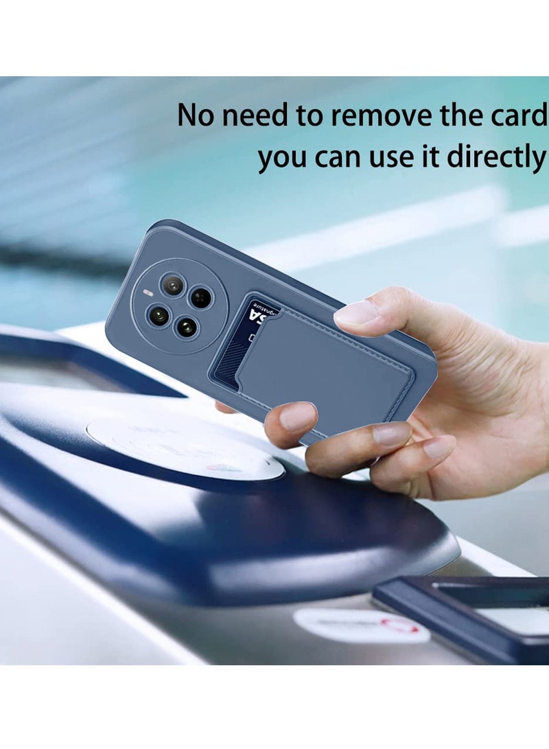 Wtech Silicone TPU With Card Holder Case Cover For Realme 12+ / 12 Plus 5G 2024 Grey - Image 3