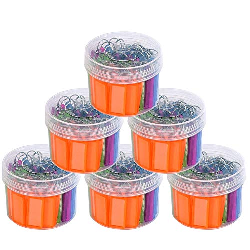 GoodWill Tech Plastic Multicolor Assorted Keychain with Two Side Id Label and Split Ring for Office, Home Key, Hotel, Drawers Keyring (Pack of 2, 100 Pcs) - Image 1