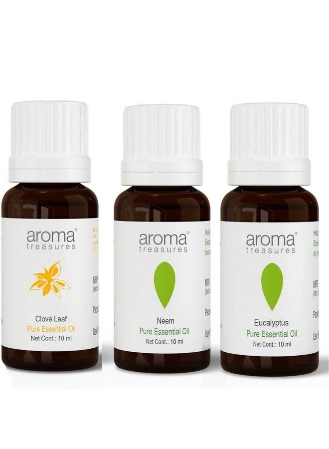 Aroma Treasures Clove Neem & Eucalyptus Oil 10 Ml (Combo Of 3) - Image 2