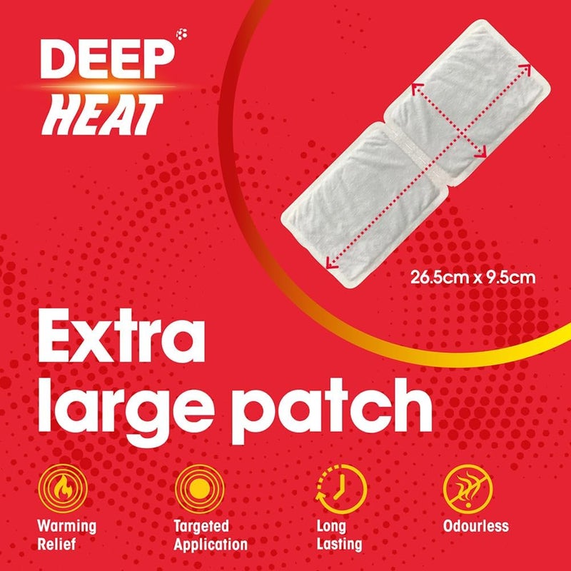 Deep Heat Well Large Patch for Back Pain Pads 2 count - Image 2