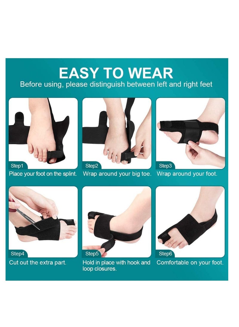 Excefore - Bunion Corrector and Bunion Relief, Orthopedic Big Toe Straightener for Women and Men, Day Night Support, Treat and Prevent Hallux Valgus, Best Kit for 24 Hours Protection - Image 1