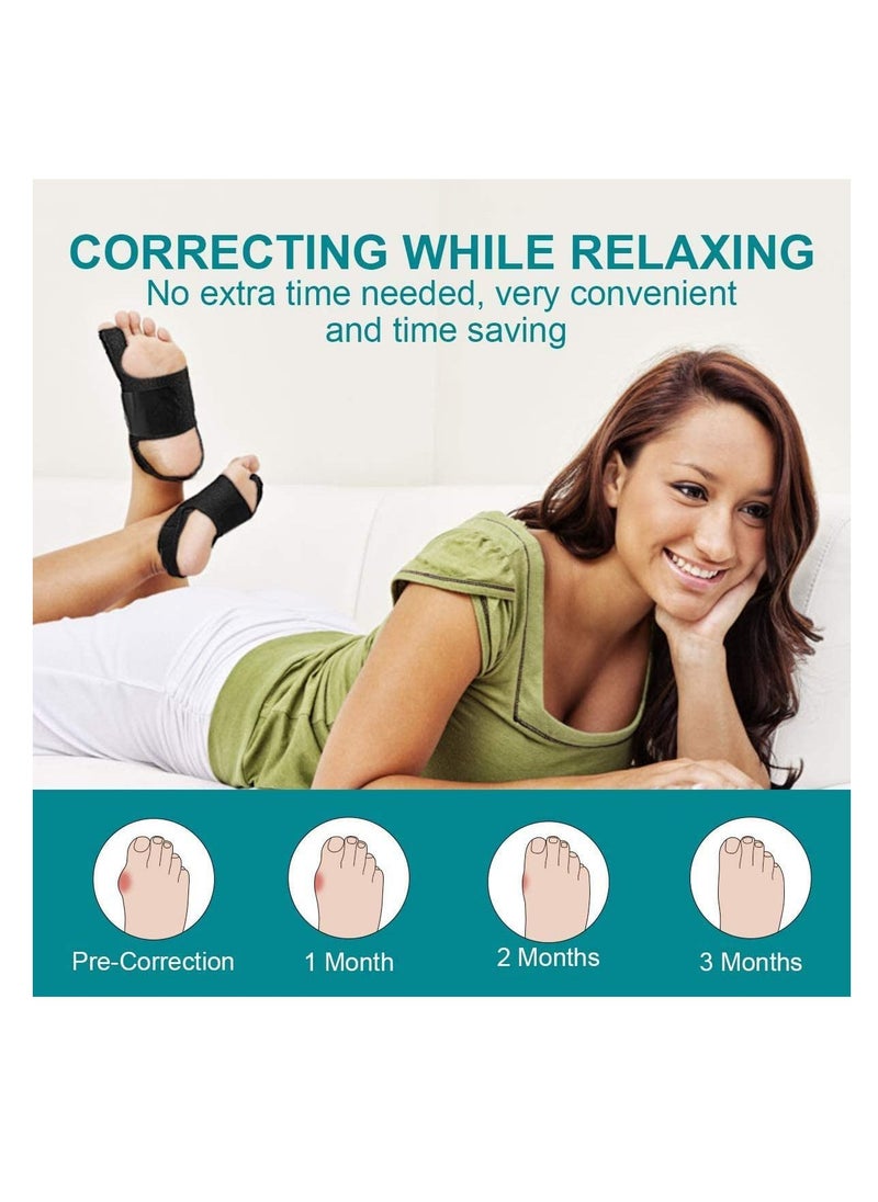 Excefore - Bunion Corrector and Bunion Relief, Orthopedic Big Toe Straightener for Women and Men, Day Night Support, Treat and Prevent Hallux Valgus, Best Kit for 24 Hours Protection - Image 1