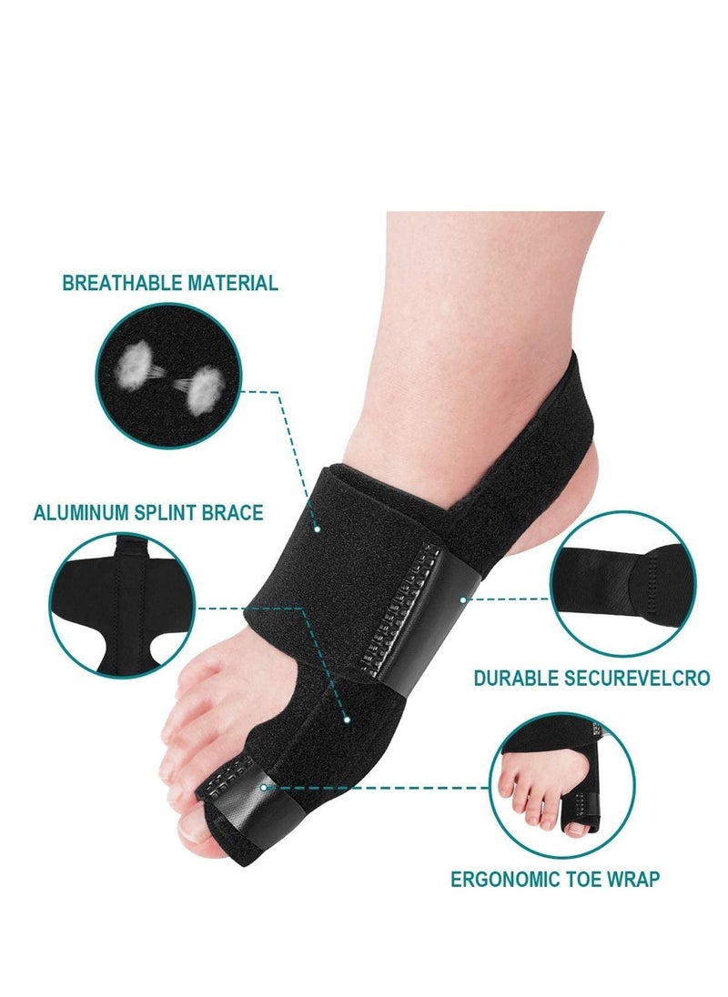 Excefore - Bunion Corrector and Bunion Relief, Orthopedic Big Toe Straightener for Women and Men, Day Night Support, Treat and Prevent Hallux Valgus, Best Kit for 24 Hours Protection - Image 1
