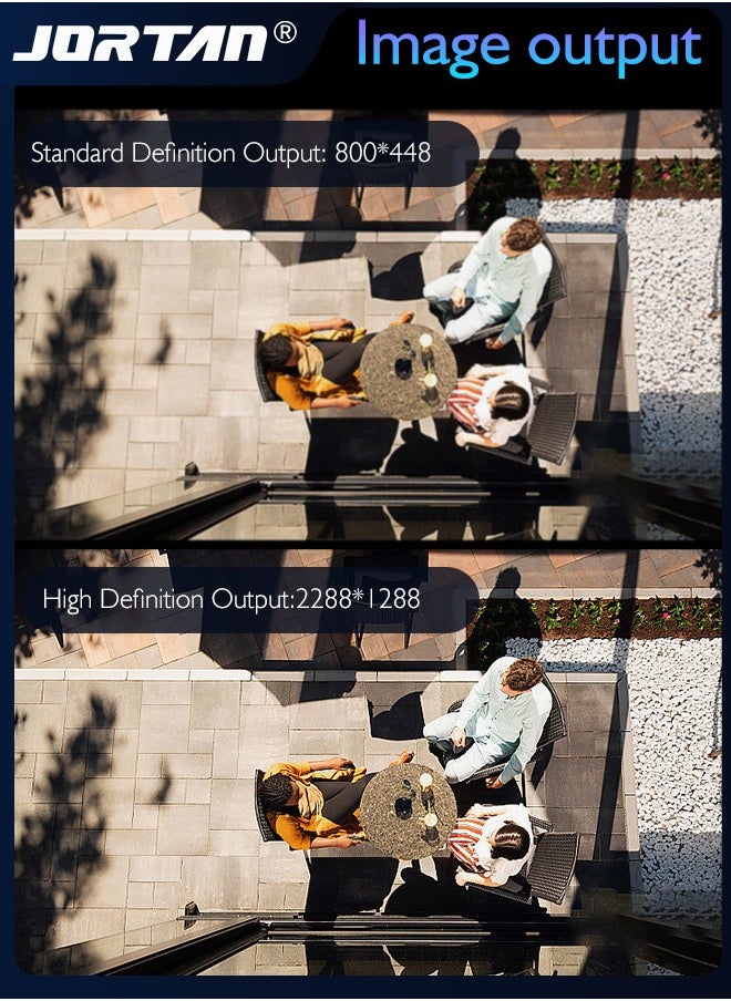 JORTAN - 8MP 4G SIM Card & Wifi Solar Security Camera Outdoor Wireless Low Power Consumption Surveillance Camera with Solar Panel & Motion Detection & Microwave Dual Detection & Remote Control & 2 Way Audio - Image 1