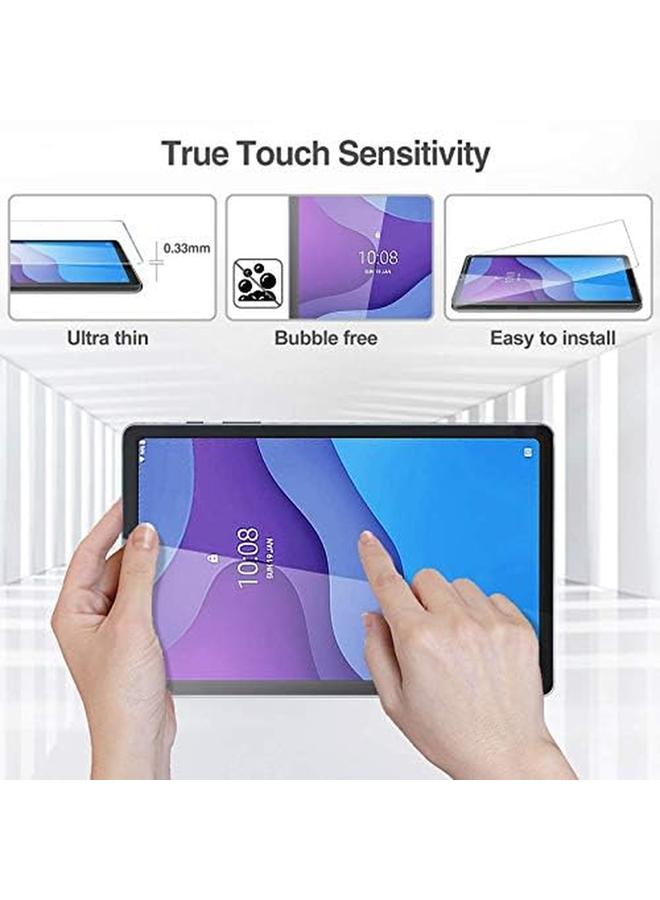 Procases 2 Pack Screen Protector For Lenovo Tab M10 Hd 2Nd Gen Tb X306X Smart Tab M10 Hd 2Nd Gen Tb X306F 10.1 Inch 2020 Release Tempered Glass Screen Film Guard Screen Protector –Clear - Image 5