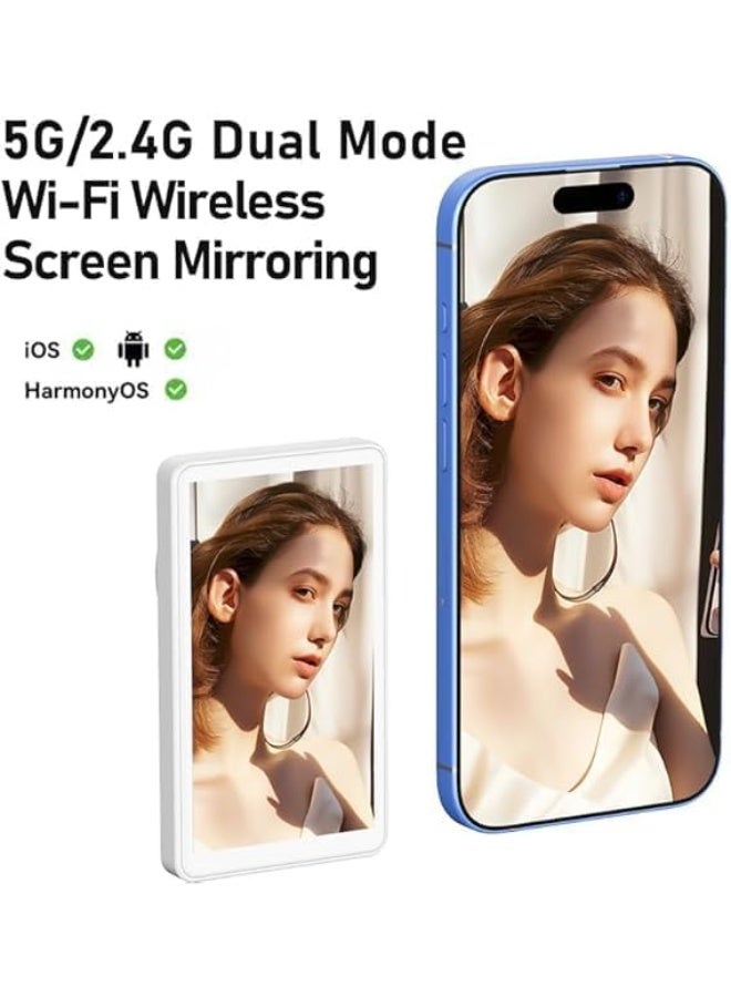 Magnetic Wireless Phone Selfie Monitor  4in Bluetooth Vlog Screen with Real-Time Rear Camera Sync Remote Control & MagSafe Mount  iPhone & Android - Image 4