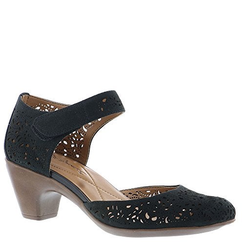 Easy Spirit Women's Cindie Dress Pump, Black Nubuck, 6 M US - Image 4