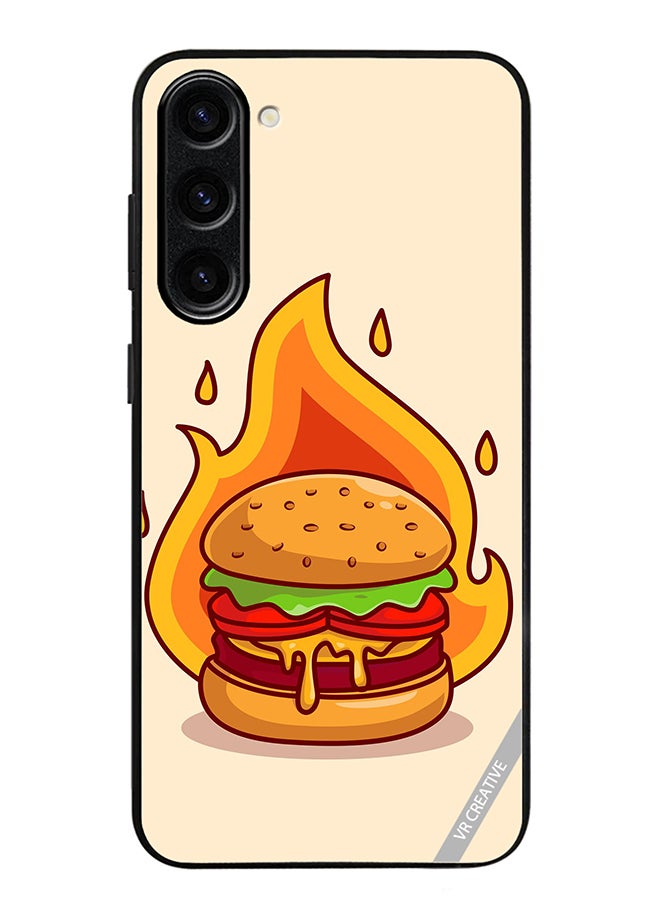 VR CREATIVE Protective Case Cover For Samsung Galaxy S24 Plus Burger Cheese Design Multicolour - Image 1