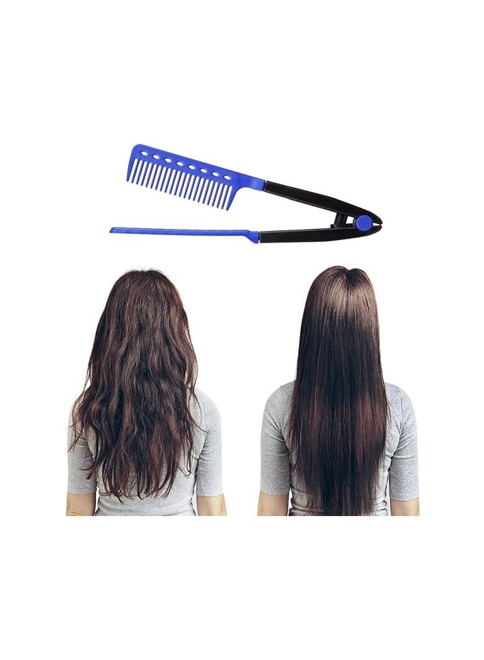 مشط تصفيف الشعر على شكل حرف V لصالونات التجميل لتصفيف الشعر وفرده المعقد للاستخدام المنزلي وفي صالونات التجميل متعدد الألوان - Image 3