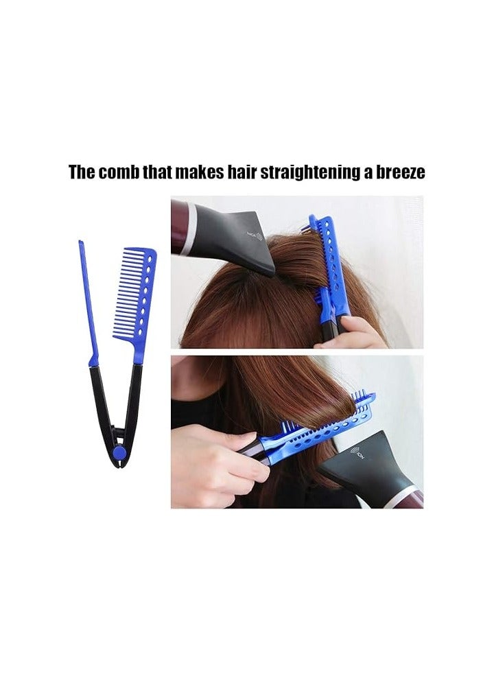 مشط تصفيف الشعر على شكل حرف V لصالونات التجميل لتصفيف الشعر وفرده المعقد للاستخدام المنزلي وفي صالونات التجميل متعدد الألوان - Image 4