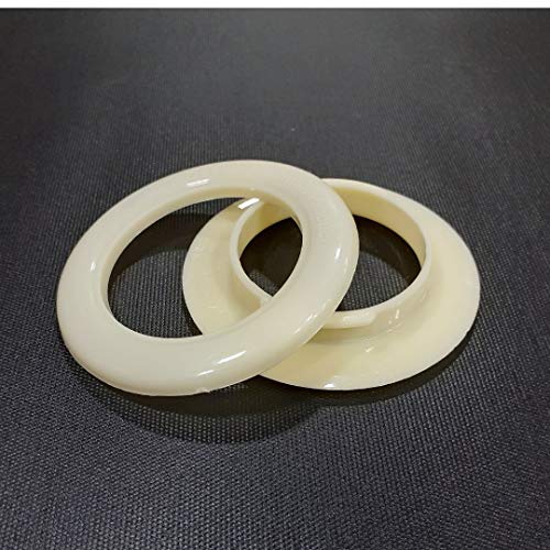 FAPBADRI Curtain Eyelet Rings with Back Lock (Male & Female), Suitable for a 1 inch Pipe, Ivory Colour - 100 Pieces - Image 2