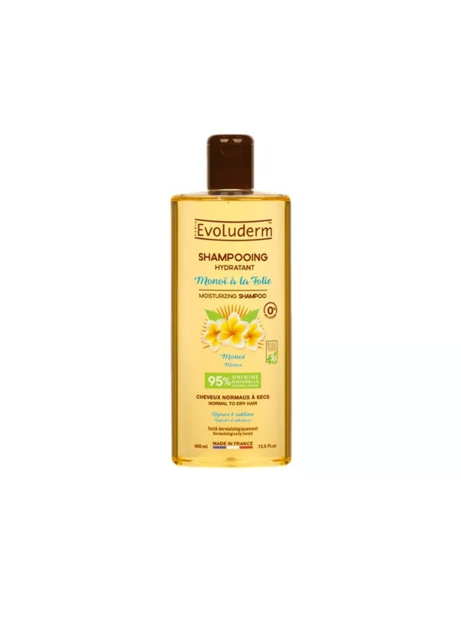 Evoluderm Monoï à la Folie Moisturizing Shampoo 400ml - Image 1
