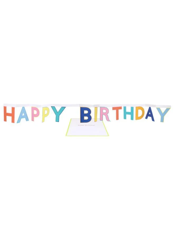 Meri Meri Happy Birthday Banner Birthday Card