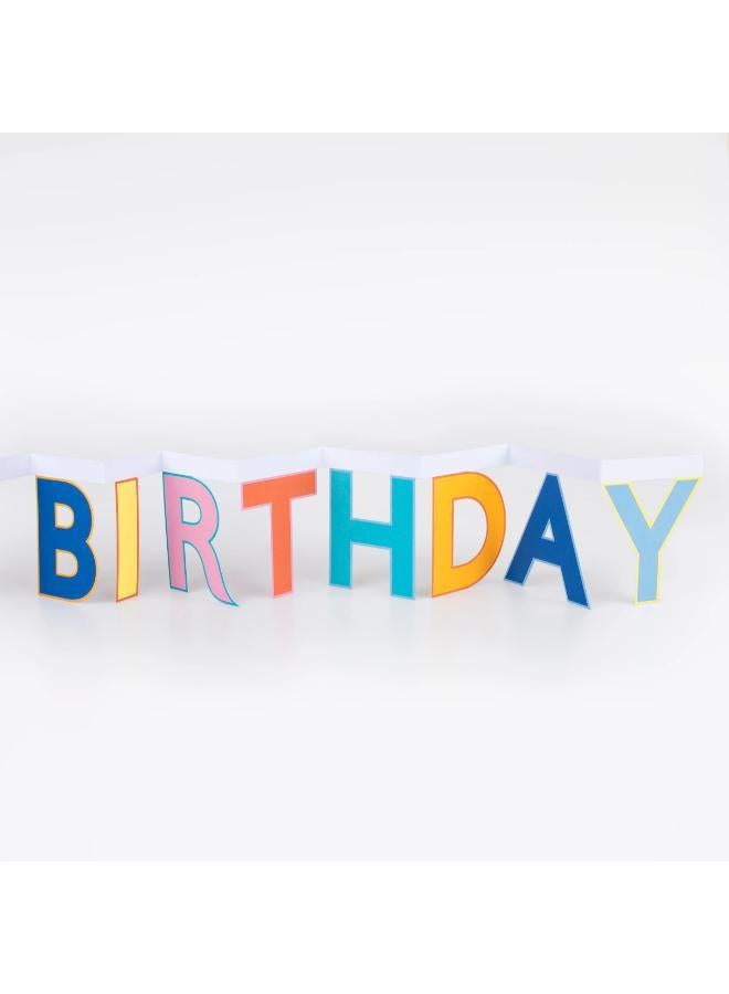 ميري ميري لافتة عيد ميلاد سعيد وبطاقة تهنئة - Image 3