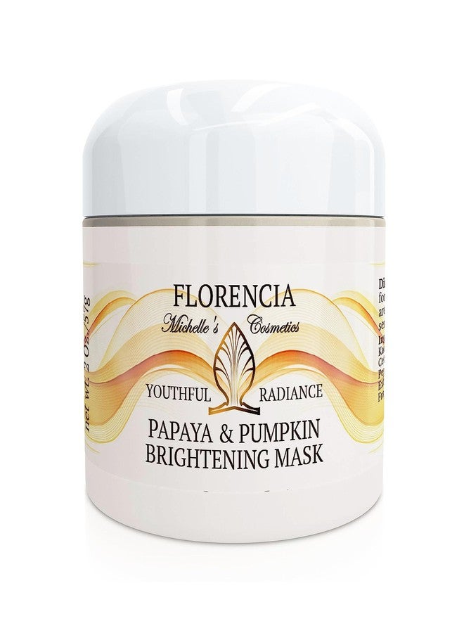 Florencia Papaya & Pumpkin Brightening Mask - Soft and Creamy, Gentle Exfoliating Facial Mask for Smoother, Brighter, Revitalized Complexion - Exfoliate, Renew and Glow, 2 oz - Image 1