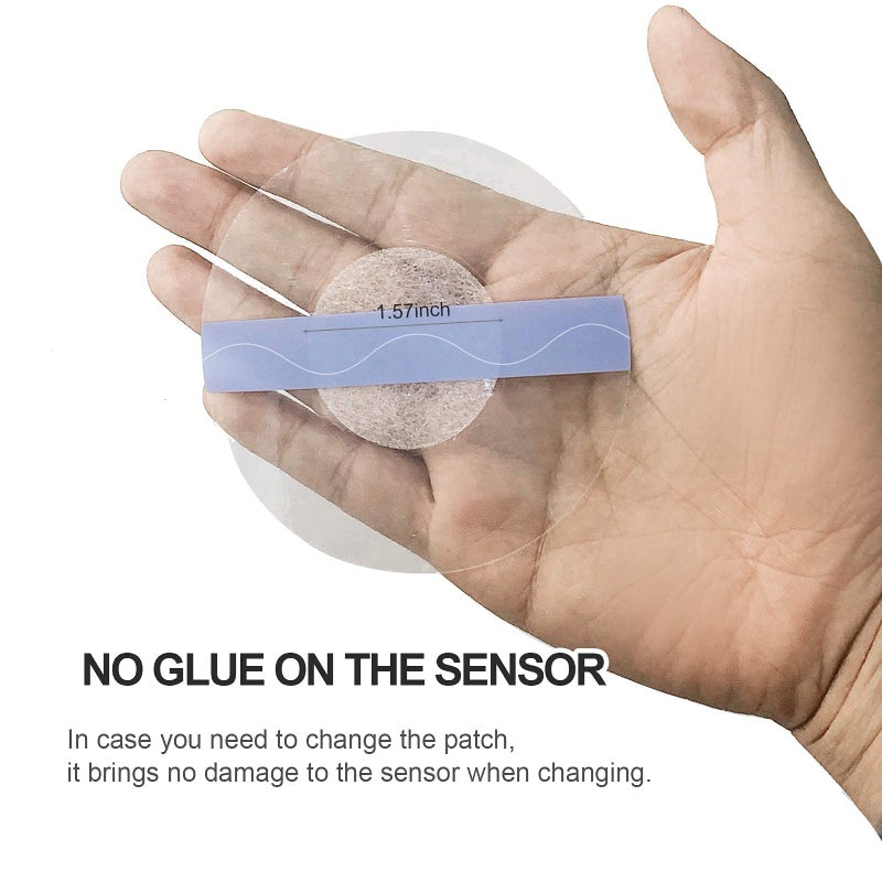 HONYOU 60Pack Libre Sensor Covers Latex-Free Medical Adhesive Patches for Libre 2/3 Precut CGM Tape with No Glue On The Center Waterproof and Strong Stick for Long Stay - Image 5