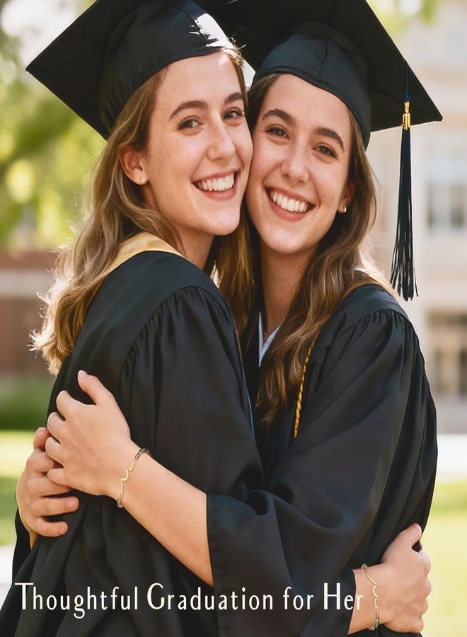 ZOKCC Graduation Gifts for Her - Graduation Gift for University College Middle High School Senior Master Degree Phd Graduates - Wave Bracelet Gifts for Women - Image 2