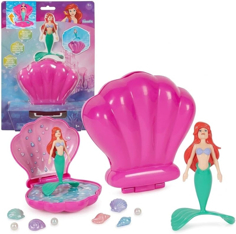 SHAHNARO Ariel Seashell Surprise – Princess Mermaid Swimming Pool Diving Toy – Water Activated Clamshell – Swims to Surface Automatically – Summer Pool Toys for Kids Girls Ages 5+ - Image 1