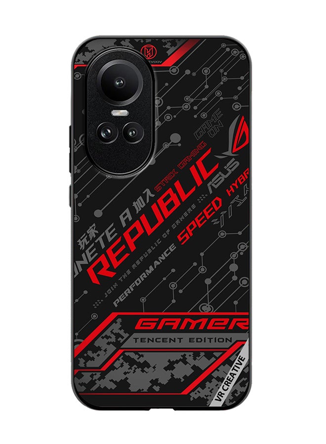 VR CREATIVE Protective Case Cover For Oppo Reno 10 Pro Gamer Tencent Edition Design Multicolour - Image 1