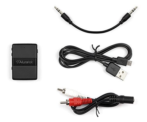 Aluratek Bluetooth V5.0 Audio Receiver and Transmitter Adapter with Low Latency for TV, PC, Auto, Airpline, MP3 Player (Connect to 2 Devices Simultaneously), AUX/RCA - ABC01F - Image 3