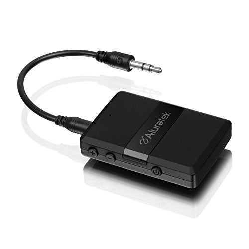 Aluratek Bluetooth V5.0 Audio Receiver and Transmitter Adapter with Low Latency for TV, PC, Auto, Airpline, MP3 Player (Connect to 2 Devices Simultaneously), AUX/RCA - ABC01F - Image 1