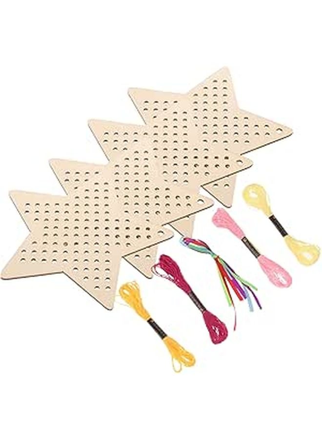 DIY Cross Stitch Bookmarks Kit Wooden Embroidery Bookmarks For Scrapbooks Notebooks - Image 1