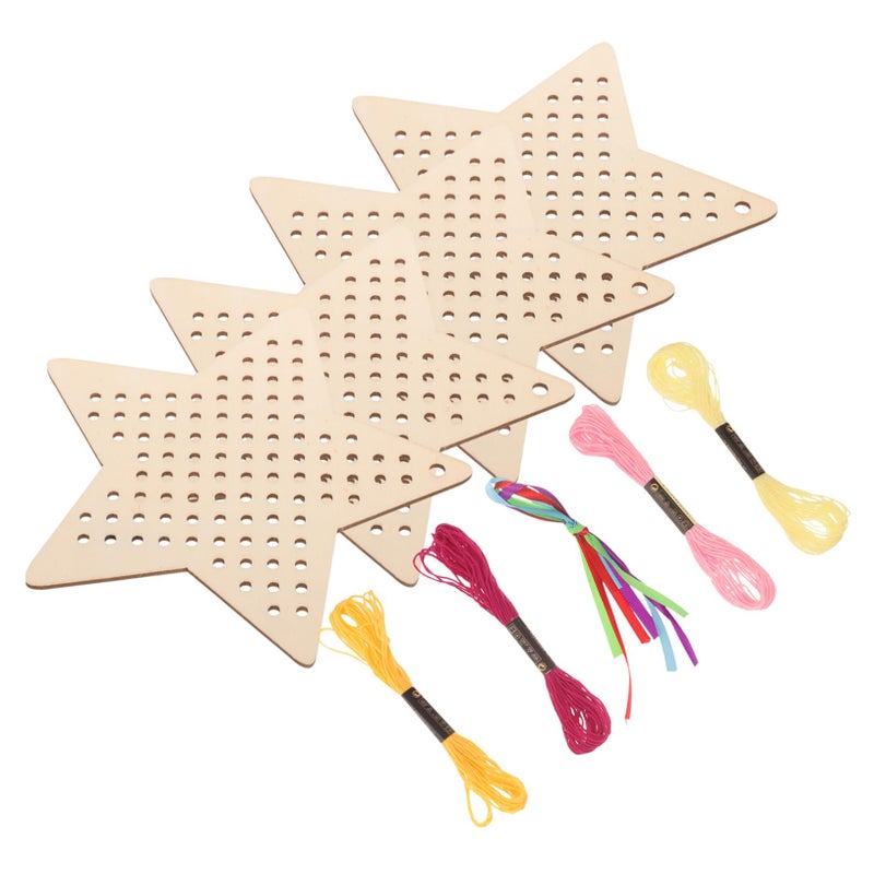 DIY Cross Stitch Bookmarks Kit Wooden Embroidery Bookmarks For Scrapbooks Notebooks - Image 2