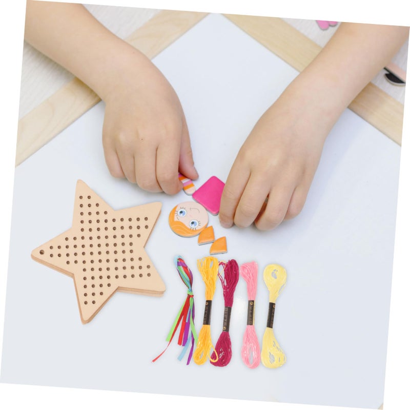 DIY Cross Stitch Bookmarks Kit Wooden Embroidery Bookmarks For Scrapbooks Notebooks - Image 4
