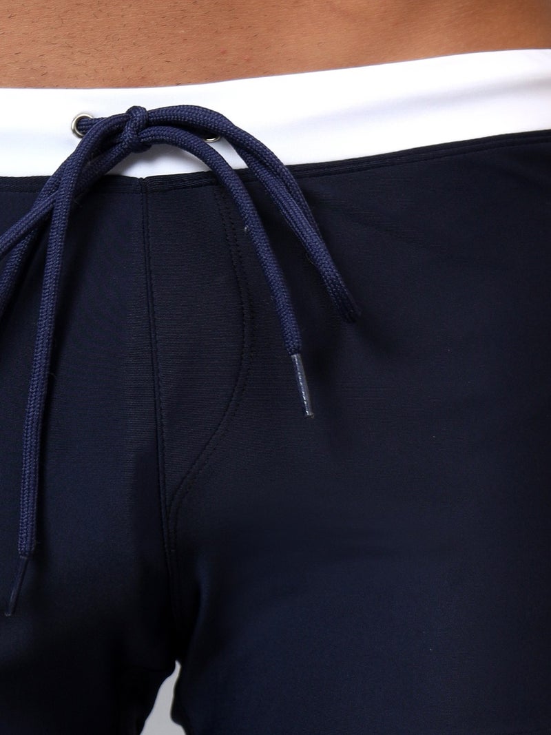 لا إنتيمو سروال سباحة أركتيك بحزام خصر متباين وتفاصيل جيوب - Image 5