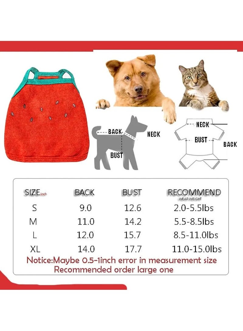 A.M Dog Summer Clothes - Summer Funny Fruit Dog Clothes Cat Shirts Watermelon Dog Shirt Dogs Vest Cute Puppy Sleeveless Vest T-Shirt French Bulldog Tank Tops - Image 3